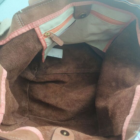 Gap established 1969 Brown leather shoulder bag‎ Large casual woman Y2K